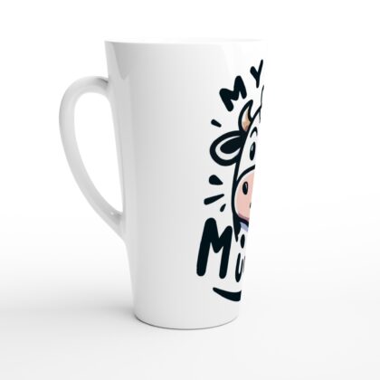 My Moo Mugs -White Latte 17oz Ceramic Mug