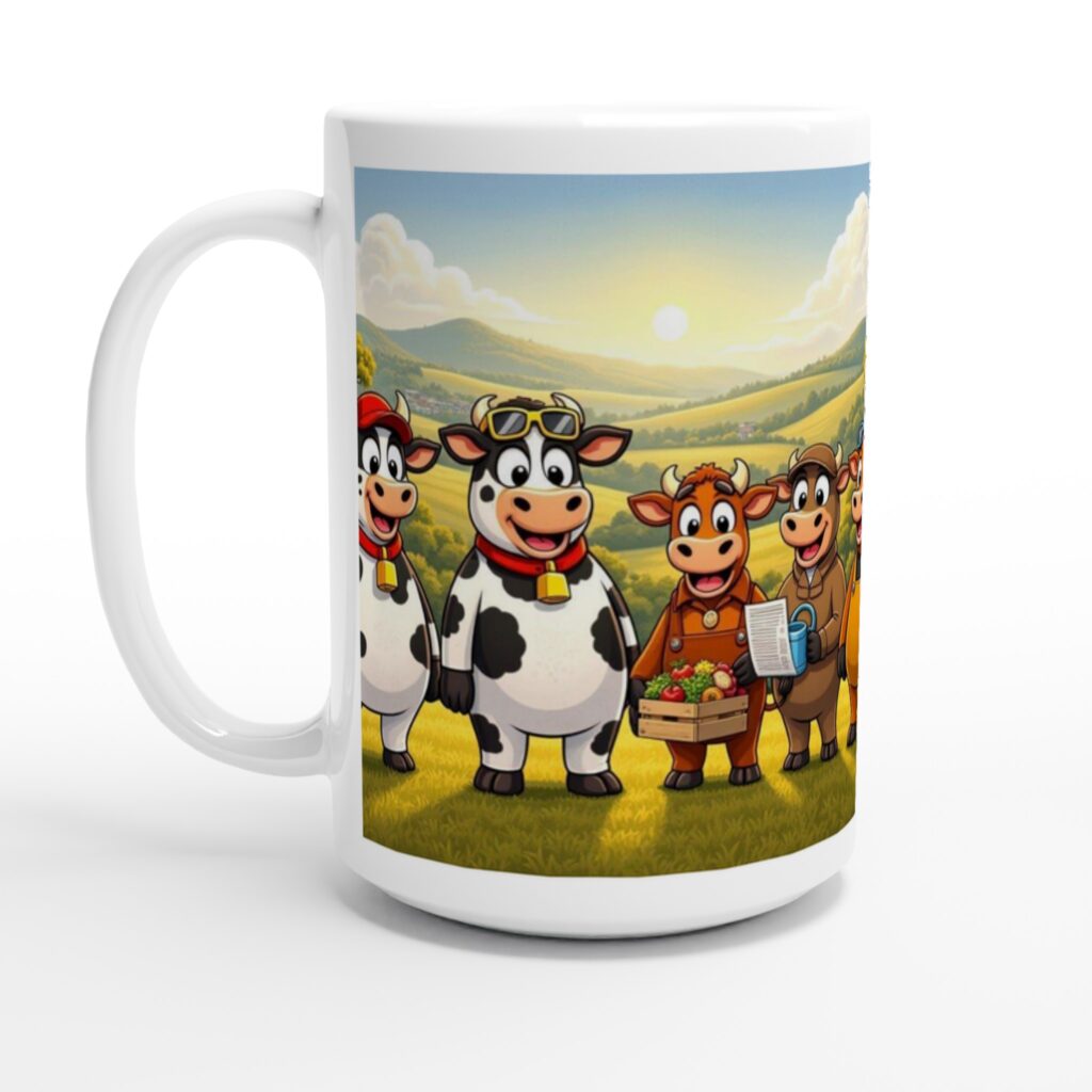 The Locals cow herd mug