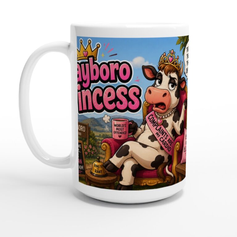 Dayboro Princess Cow Mug, Complaints Are My Cardio